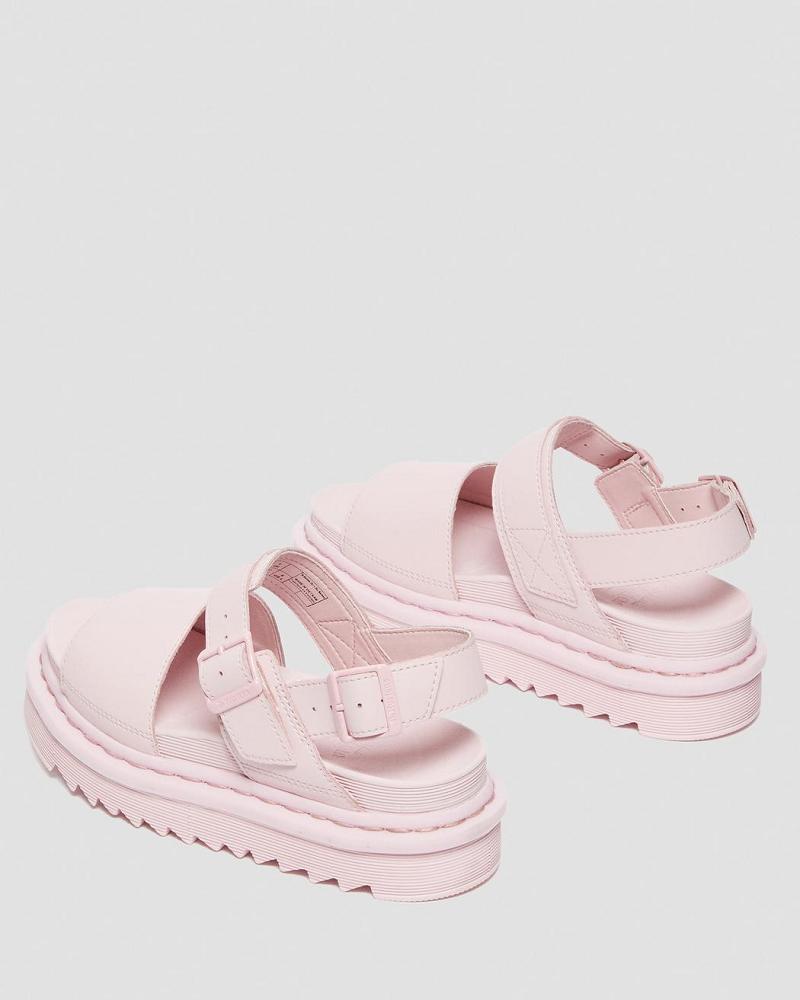 Sandalias De Gladiador Dr Martens Voss Mono Hydro Cuero Mujer Rosas | MX 483BEX